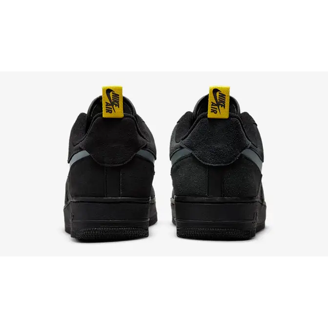 Black af1 hotsell with yellow swoosh