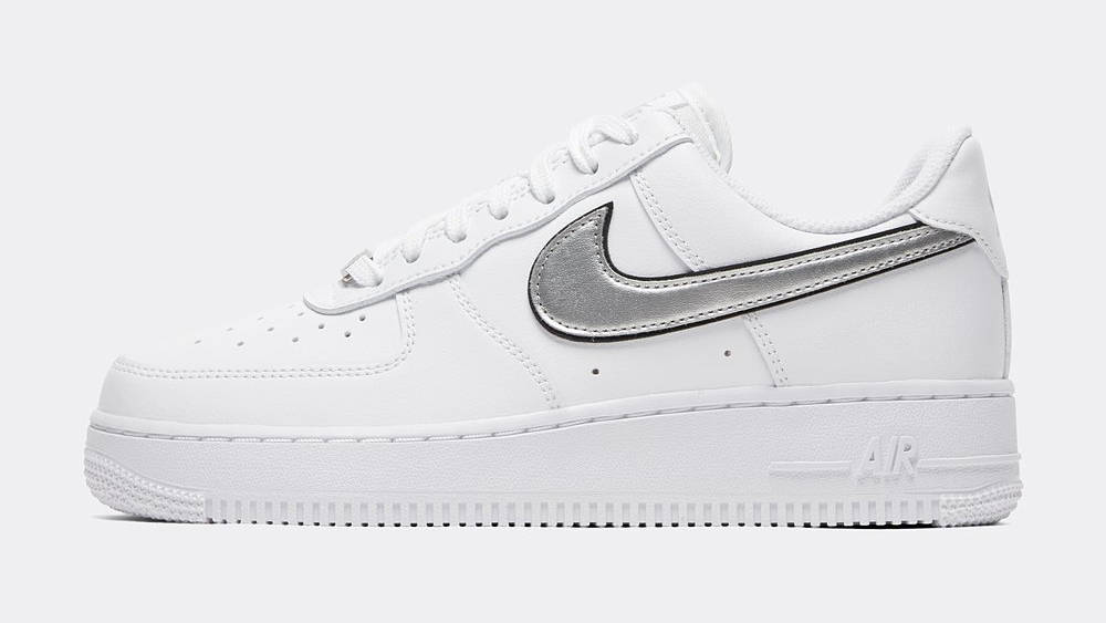 Nike Air Force 1 Low White Metallic Silver