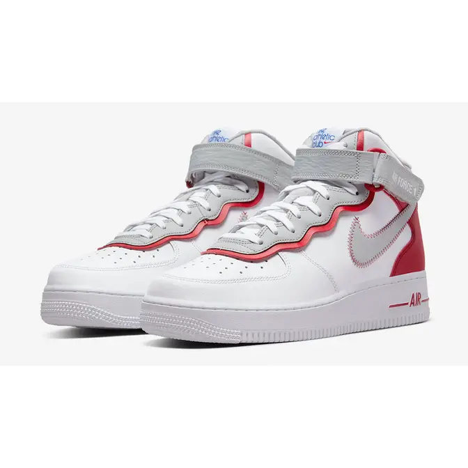 Nike Air Force 1 Mid Athletic Club White Red | Where To Buy | DH7451 ...