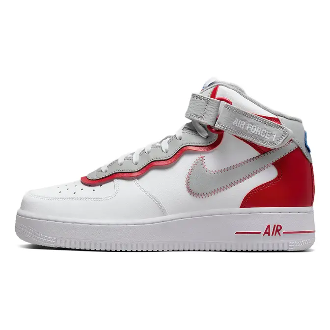 Nike air force 1 store high top white and red