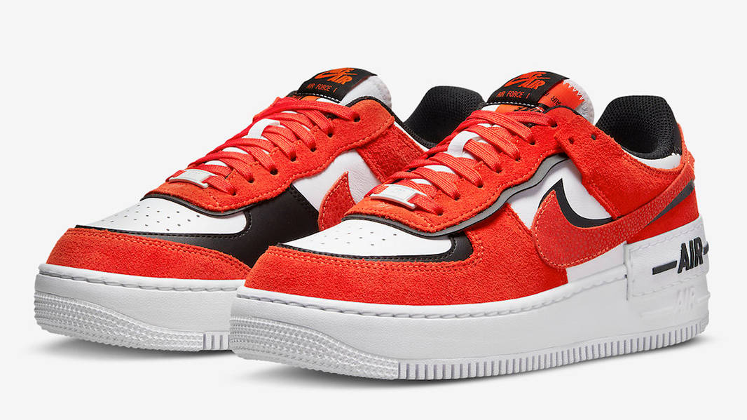Nike Air Force 1 Shadow Red White Black
