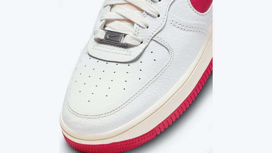 Nike Air Force 1 Strapless White Gym Red DC3590-100 Detail