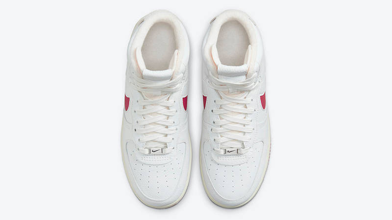 Nike Air Force 1 Strapless White Gym Red DC3590-100 Top