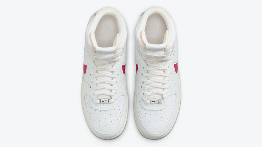 Nike Air Force 1 Strapless White Gym Red DC3590-100 Top