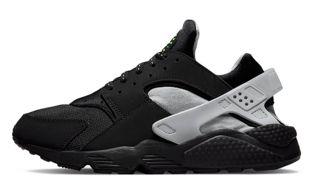 Nike Air Huarache Grey Neon Green | Where To Buy | DR0141-001 | The Sole Supplier