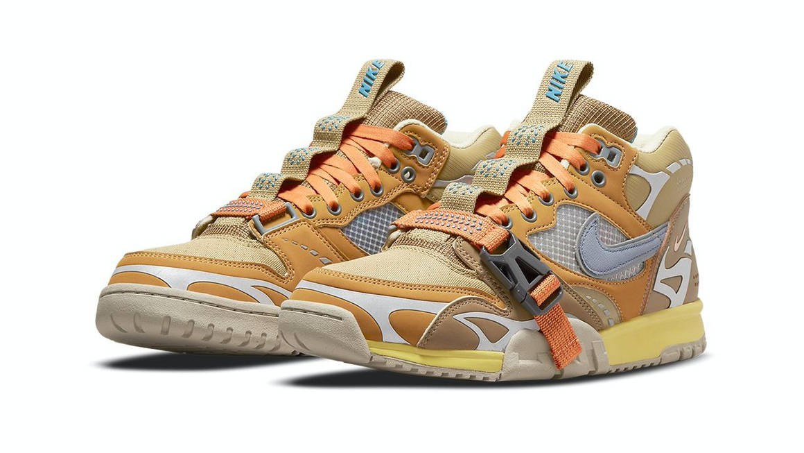 travis scott x nike air trainer 1 coriander