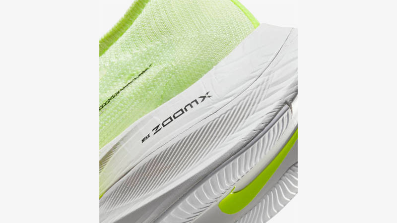 Nike Air Zoom Alphafly NEXT% Barely Volt Closeup