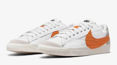 Nike Blazer Low Jumbo Orange White DN2158-100 Side