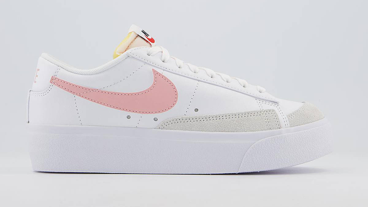 Nike Blazer Low Platform White Pink