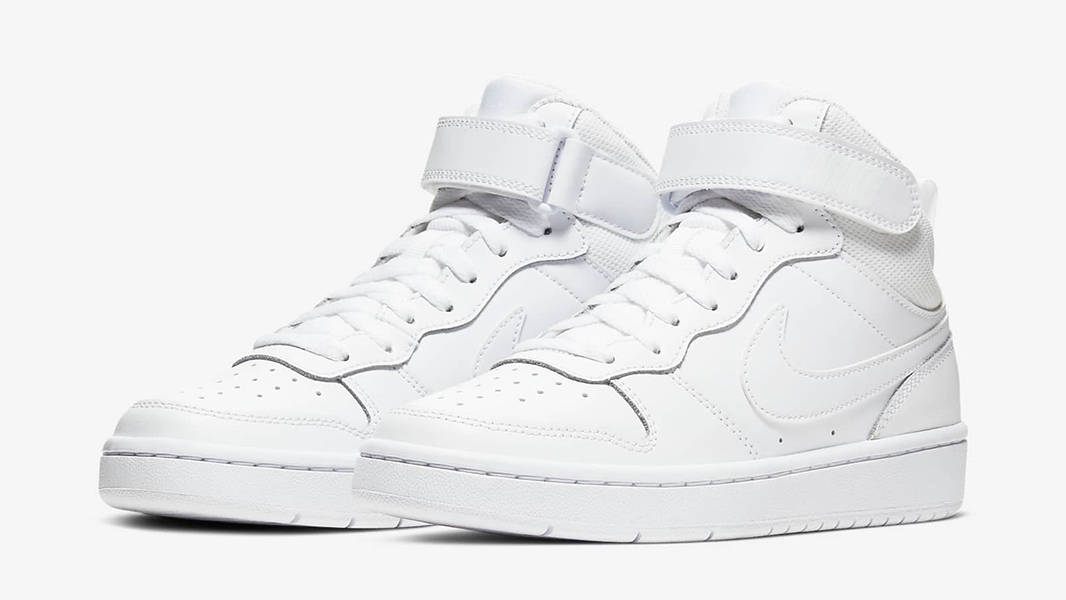Nike Court Borough Mid 2 GS Triple White