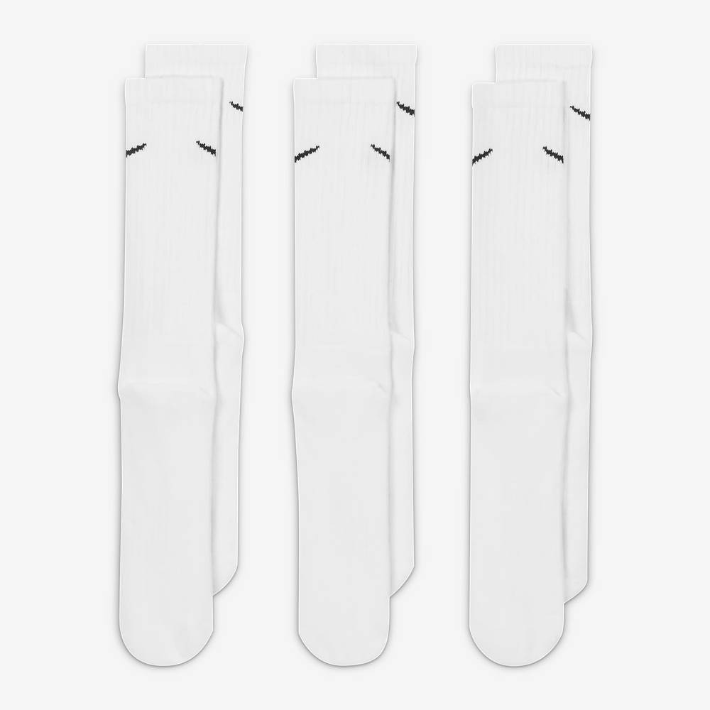 Nike Cushioned Training Crew Socks White The Sole Supplier