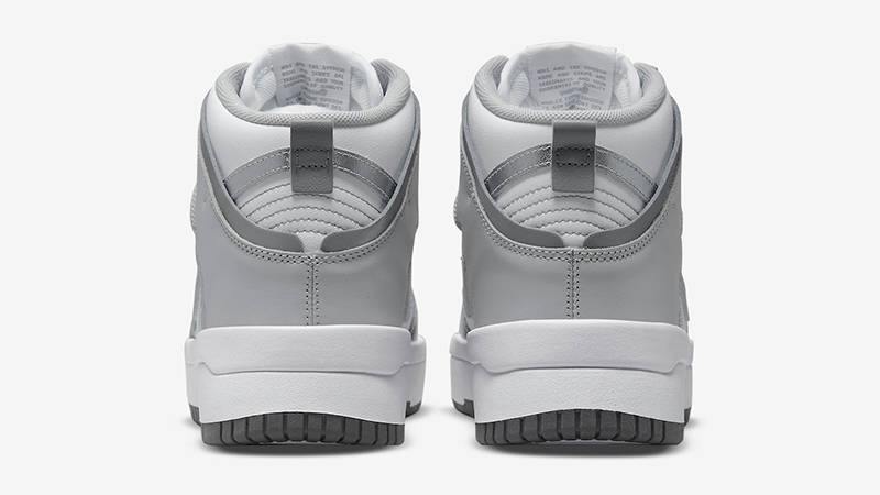 Nike Dunk High Rebel Grey Silver White DH3718-106 Back
