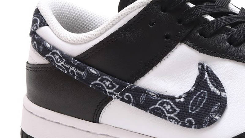 Nike Dunk Low Black Paisley Detail