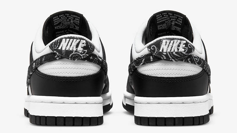 Nike Dunk Low Black Paisley DH4401-100 Back