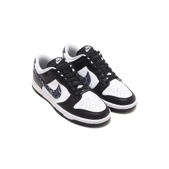 Nike Dunk Low Black White Paisley | Where To Buy | DH4401