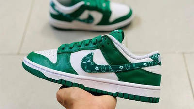 Nike Dunk Low Green Paisley Side