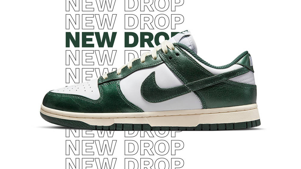 Image via Nike Nike Dunk Low Vintage Green Colourway