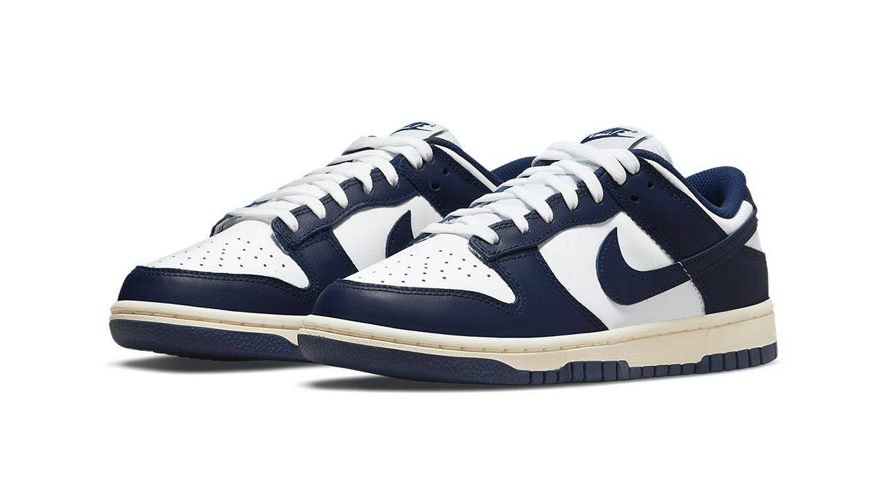 nike dunk low vintage navy 3