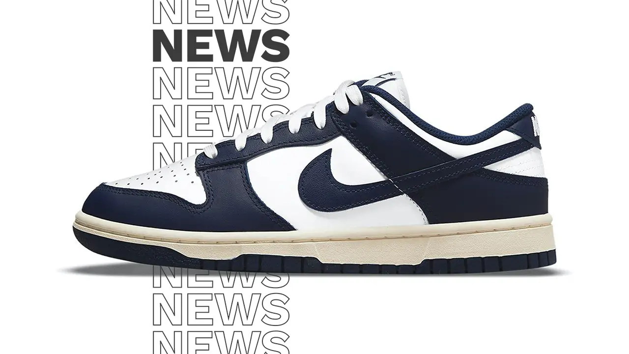 Roll Back the Years With the Nike Dunk Low Vintage Navy | The Sole  Supplier