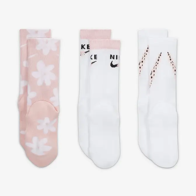 Nike Everyday Plus Cushioned Flowery Crew Socks | Where To Buy | DH6297 ...