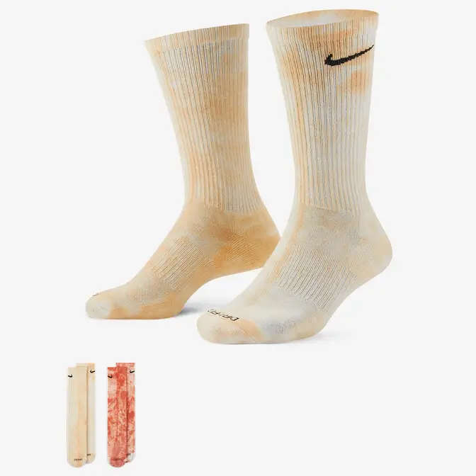 Nike Everyday Plus Cushioned Tie-Dye Crew Socks DM3407-906