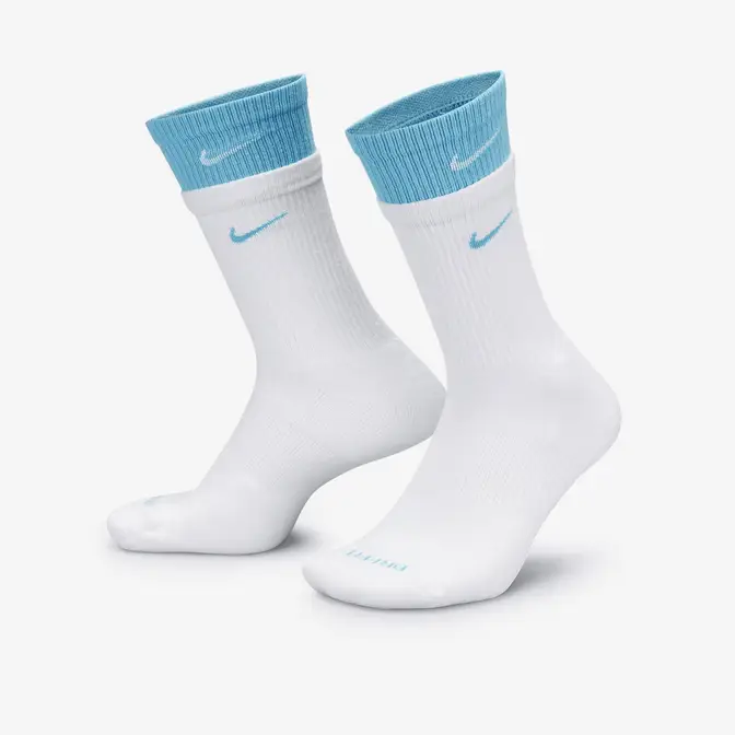 Beskyttelse av leddene Nike Cushioned Training Crew Socks White