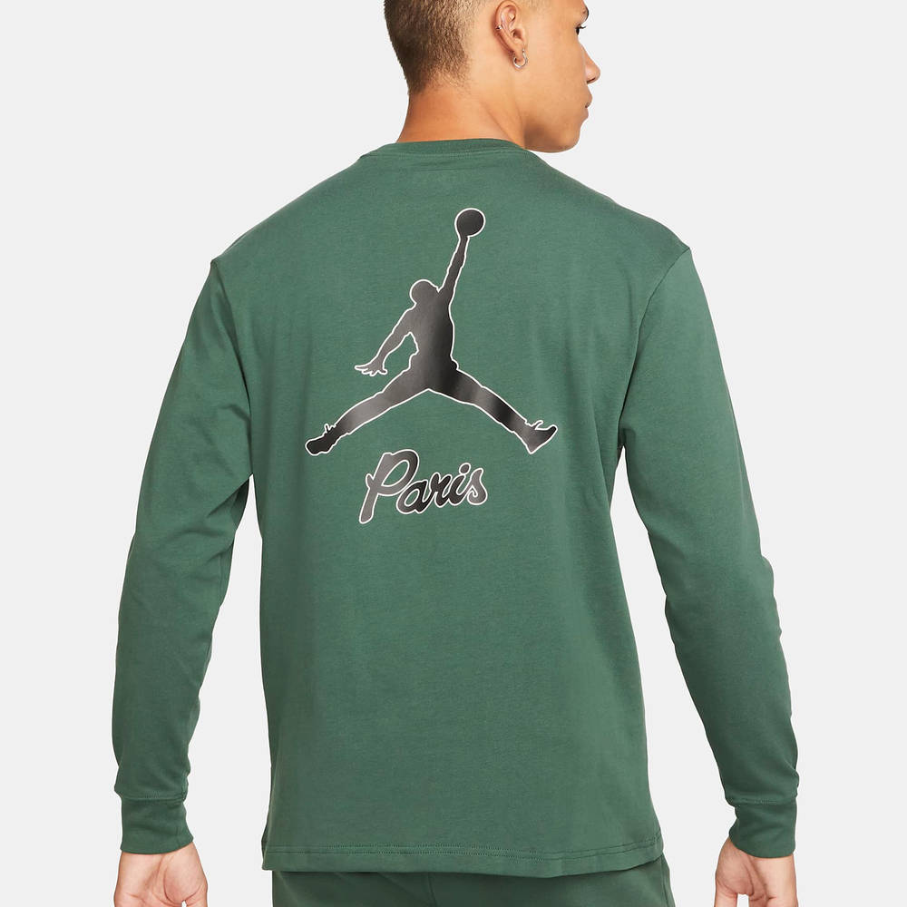 Nike Paris Saint-Germain Long-Sleeve T-Shirt - Noble Green | The Sole ...