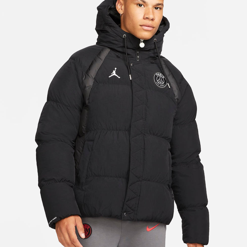 Nike Paris Saint-Germain Puffer Jacket - Black | The Sole Supplier