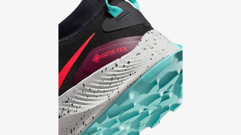 Nike Pegasus Trail 3 Gore-Tex Black Bright Crimson Closeup 2