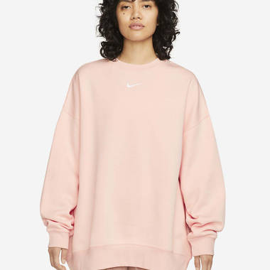 Nike Sportswear Collection Essentials Swoosh Oversized Fleece Sweatshirt