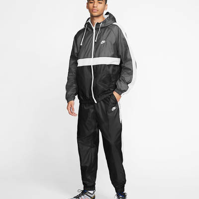 nike woven hooded tracksuit