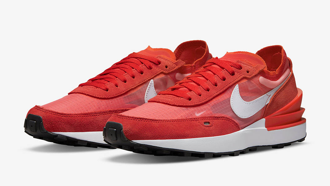 nike waffle one crimson