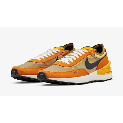 Nike Waffle One Orange Yellow Front