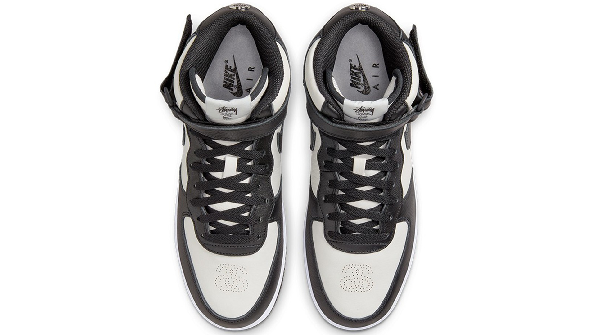 Stussy x Nike Air Force 1 Mid Black White