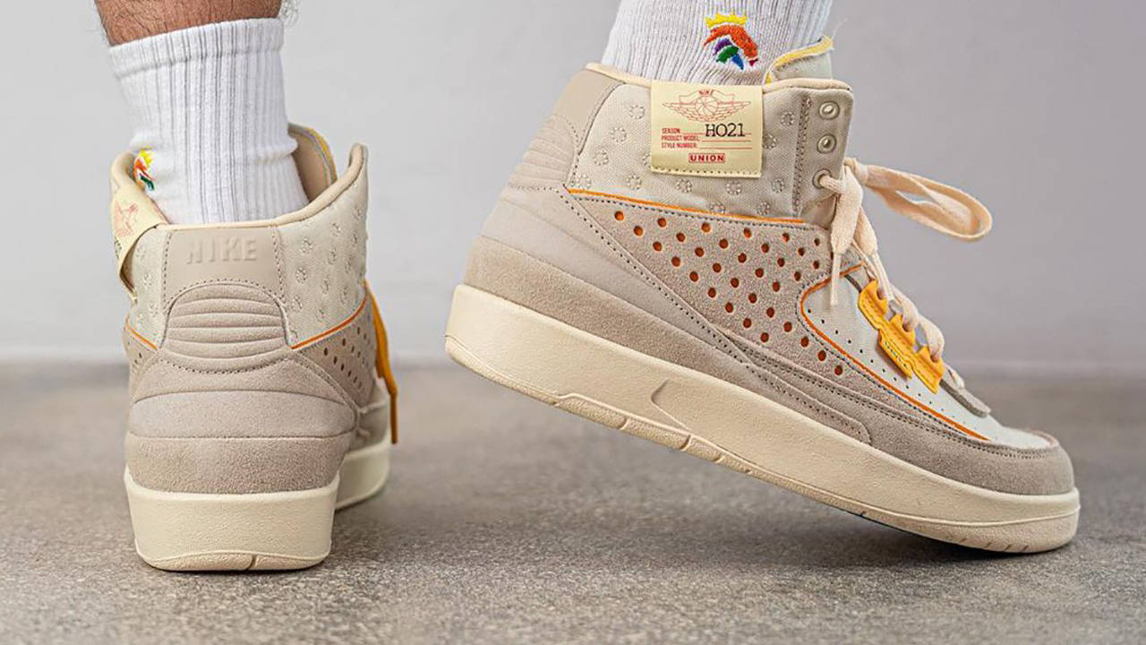On-Foot Look at the Union LA x Air Jordan 2 Rattan