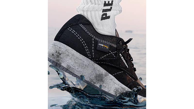 PLEASURES x Reebok Club C Black Back