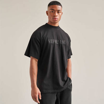 Represent Embroidered Logo T-Shirt M05141-01