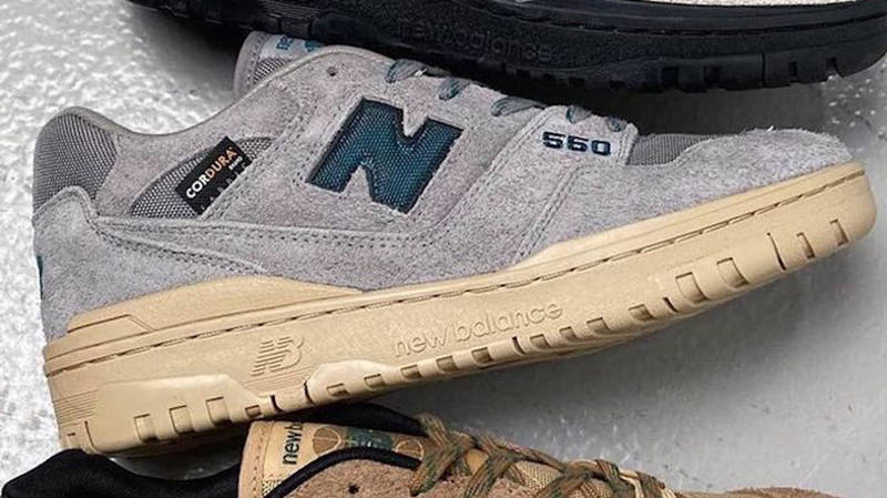 Size x New Balance 550 Cordura Pack Grey Side 2