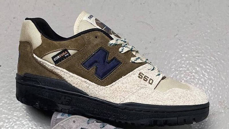 Size x New Balance 550 Cordura Pack White Side 2