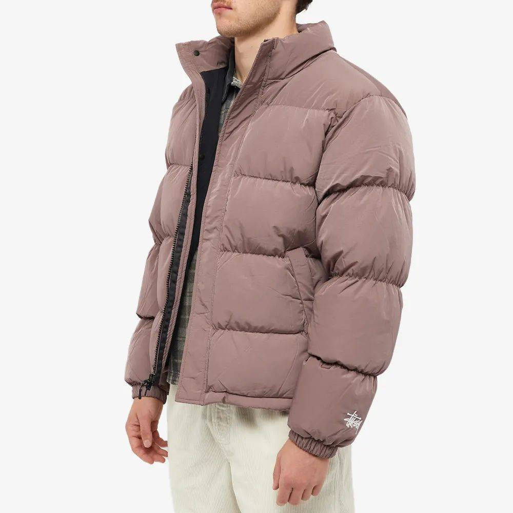 Stussy Ripstop Down Puffer Jacket - Rose | The Sole Supplier