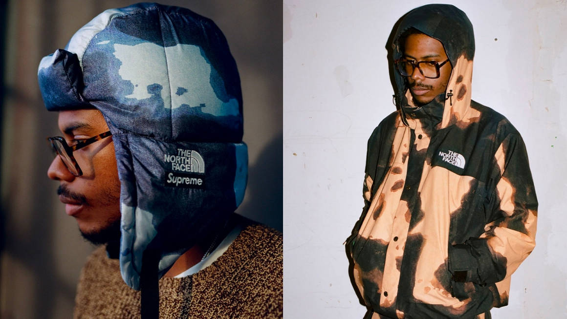 Supreme x The North Face Embrace Bleached Denim Looks for FW21 