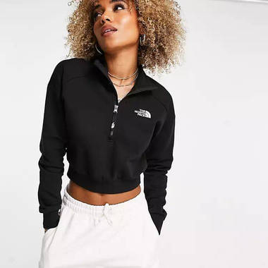 The North Face Cropped 1/4 Zip Sweat