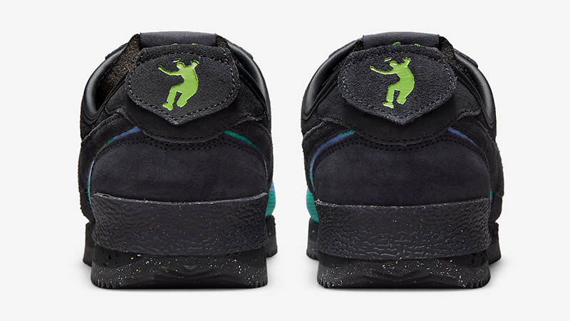 Union LA x Nike Cortez Black Turquoise DR1413-001 Back