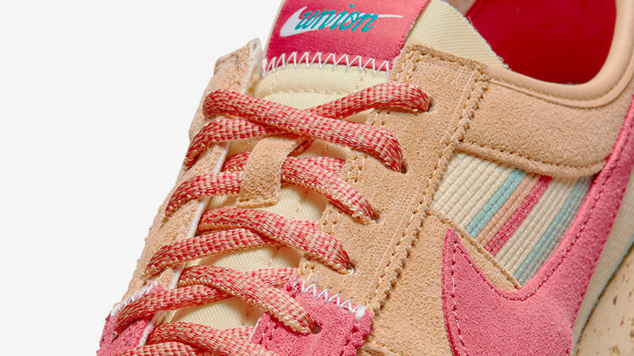 Union LA x Nike Cortez Khaki Red DR1413-200 Detail