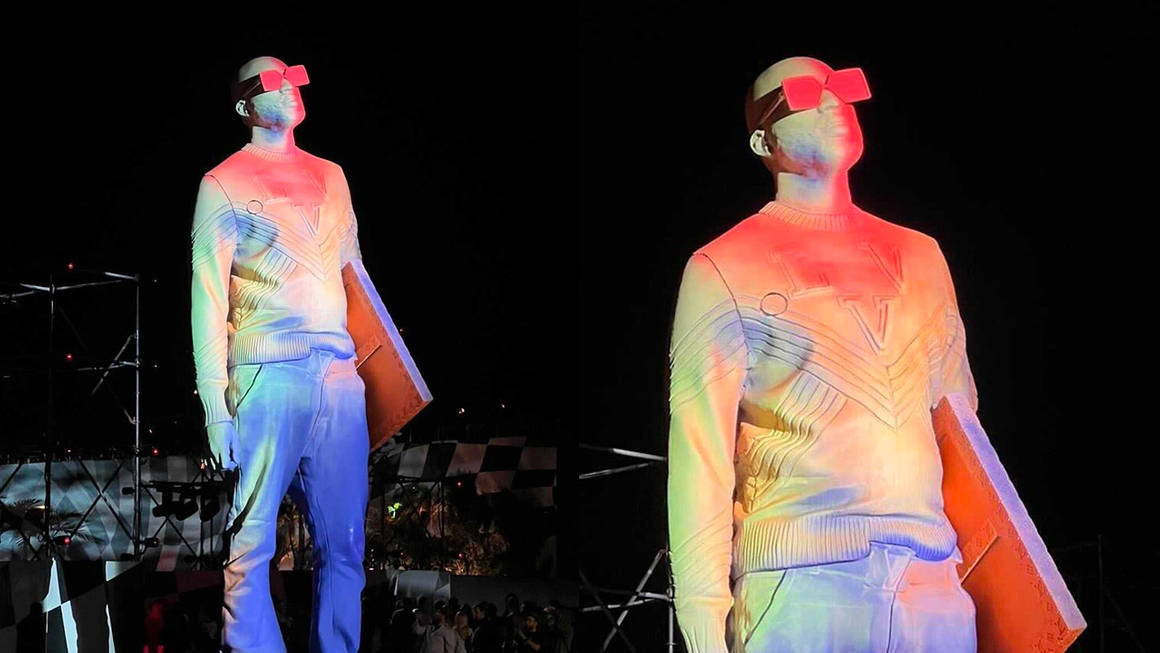 A Statue of Virgil Abloh Was Unveiled at the Louis Vuitton SS22 Miami