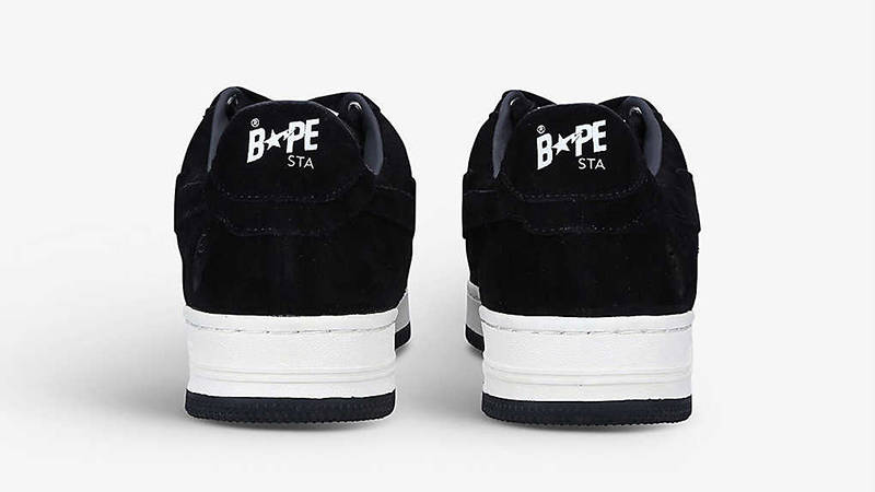 A BATHING APE BAPESTA Low Black Back