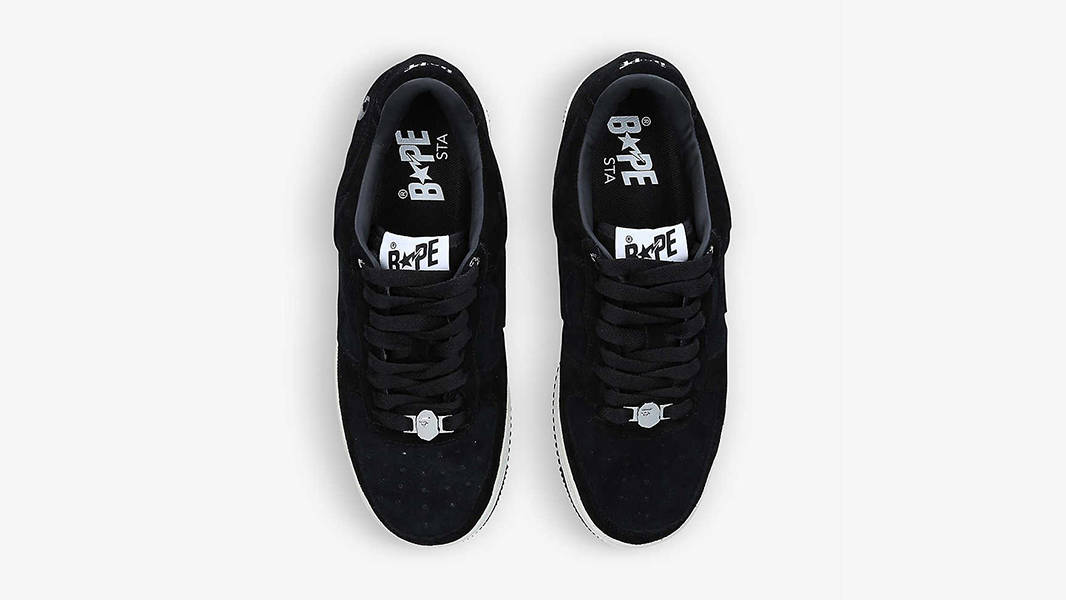 A BATHING APE BAPESTA Low Black Top