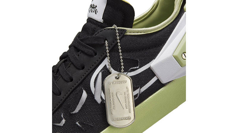 ACRONYM x Nike Blazer Low Black DN2067-001 closeup