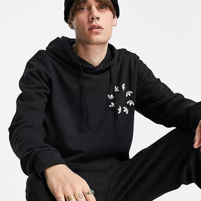 adidas Adicolor Spinner Hoodie - Black | The Sole Supplier