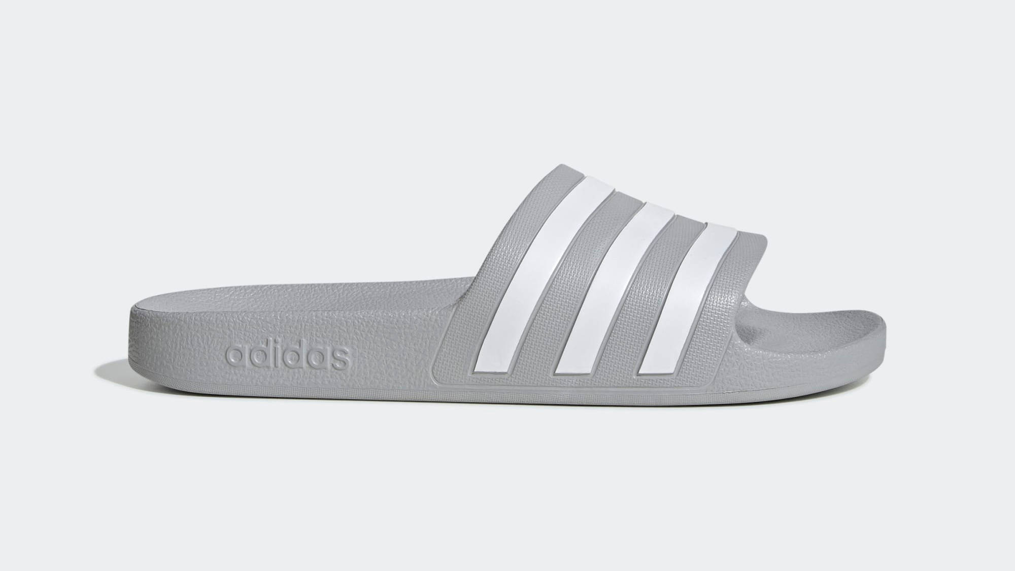 adidas Adilette Aqua Slides Grey